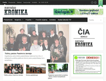 Tablet Screenshot of kronika.lt